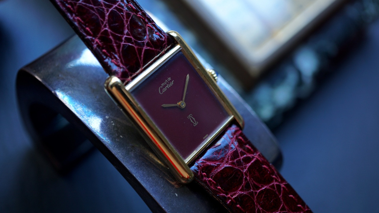 Cartier Tank Must de Cartier Vermeil Burgundy Vermeil 23mm Manual