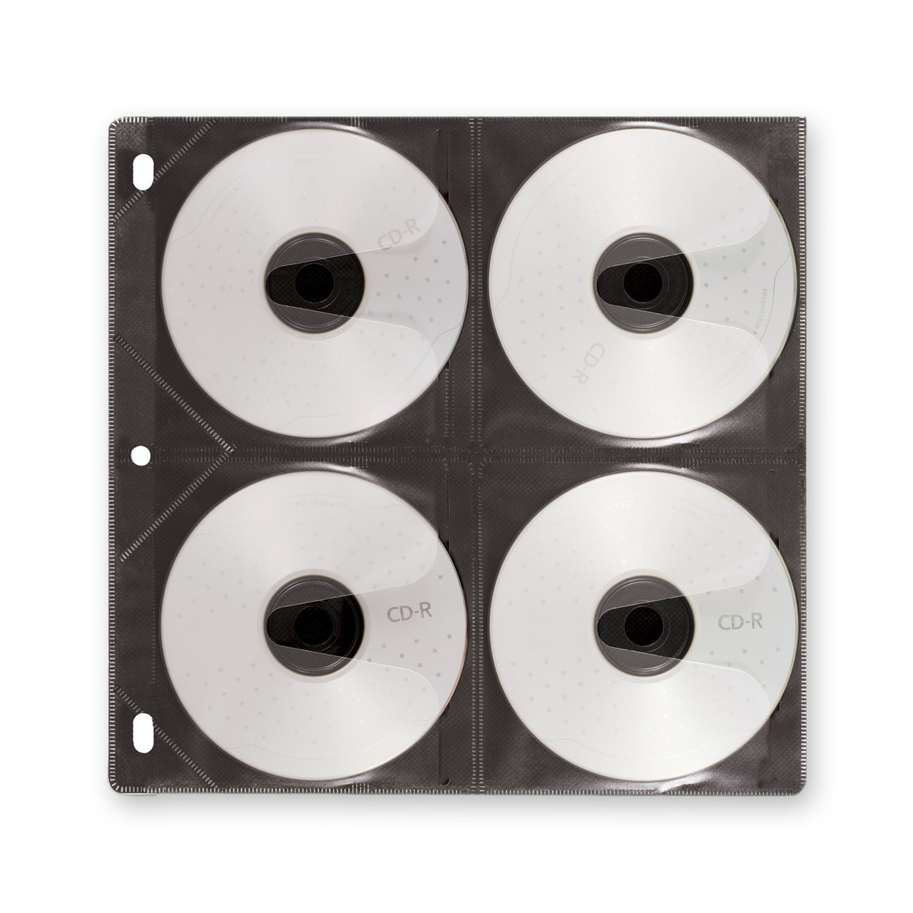 CD Pages 8 Capacity 25 pack - Black - Holds 200 CDs - Vaultz - VZ01401