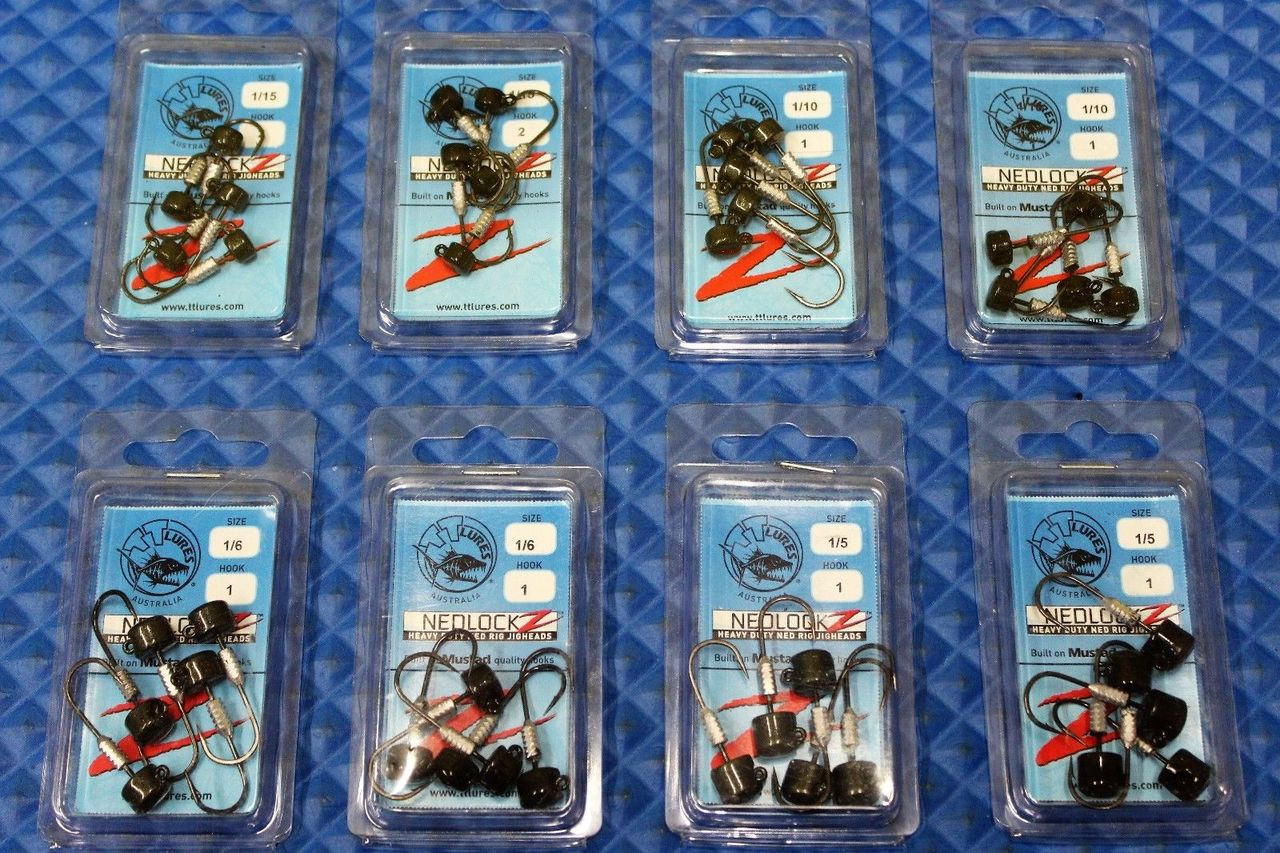 Z-MAN NedlockZ HD TT Lures TTNL-07 w/Mustad Hooks 5-Pack CHOOSE SIZE &