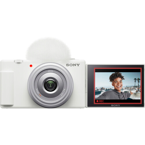 Sony Cyber-shot ZV-1F Digital Vlogging Camera - White
