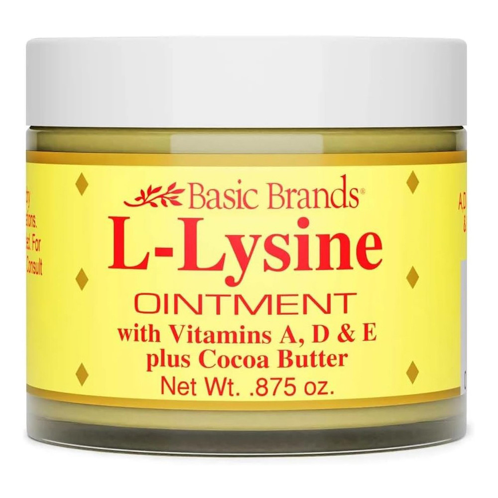 Basic Brands L-Lysine Ointment With Vitamin A, D, E & Cocoa Butter