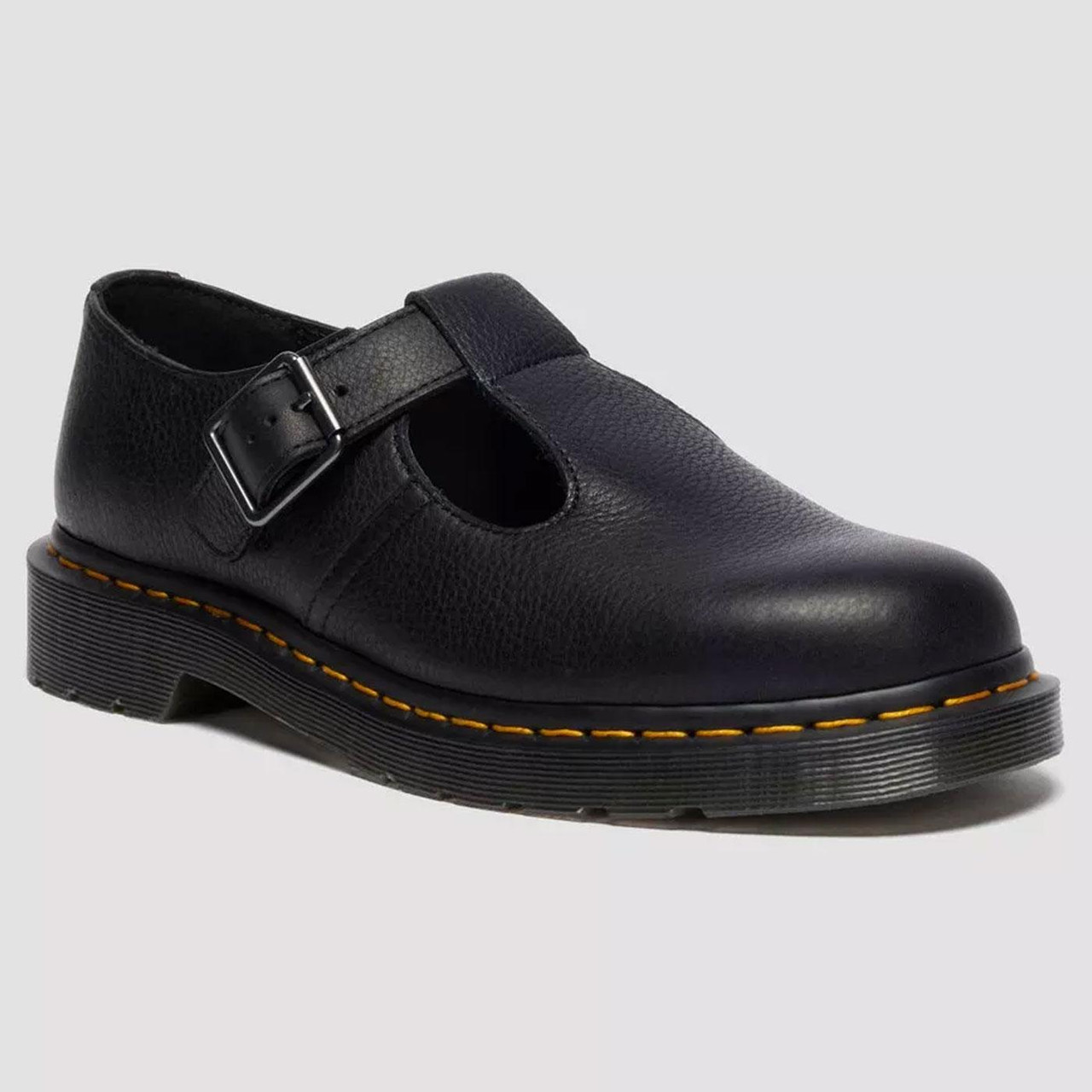 Polley Dr Martens Black Leather Mary Jane Shoes