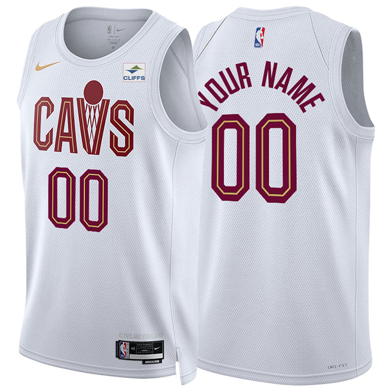 Custom White Association Swingman Jersey | Cavs Center Court
