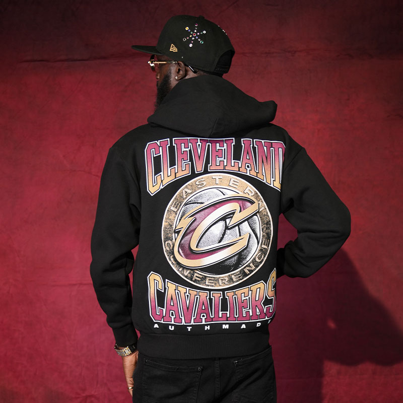 Cavs x AuthMade Metallic Script C Hoodie | Center Court, the