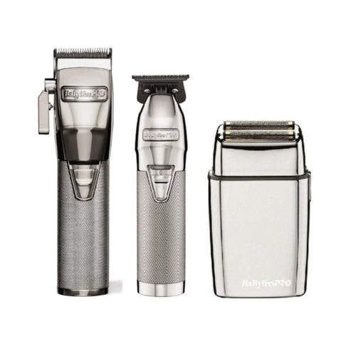 BaBylissPRO SilverFX Cordless Clipper, SkeletonFX+ Trimmer