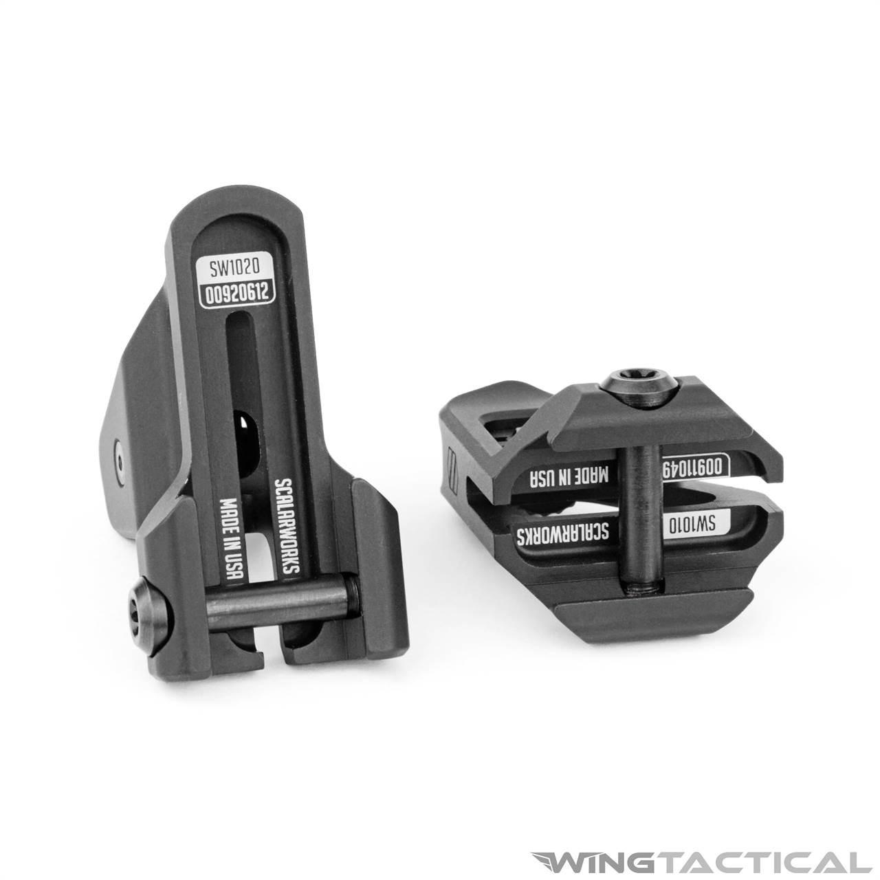 Scalarworks PEAK Fixed Iron Sights Set | Wing Tactical