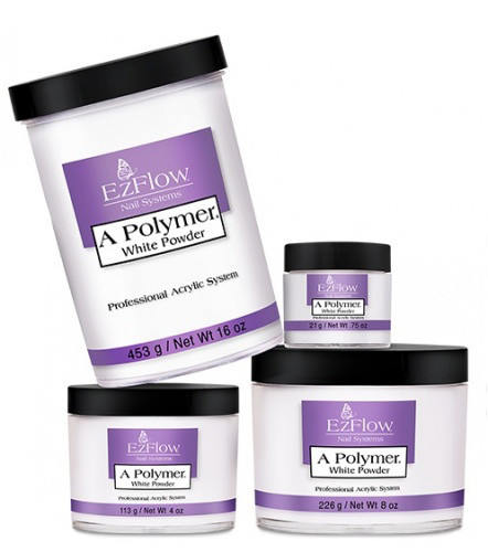 ネイルアート用品(筆など) EZFlow A Polymer Truly White Powder 453g