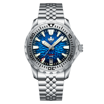 PHOIBOS KRAKEN 200M Automatic Diver Watch PY059H Midnight Purple