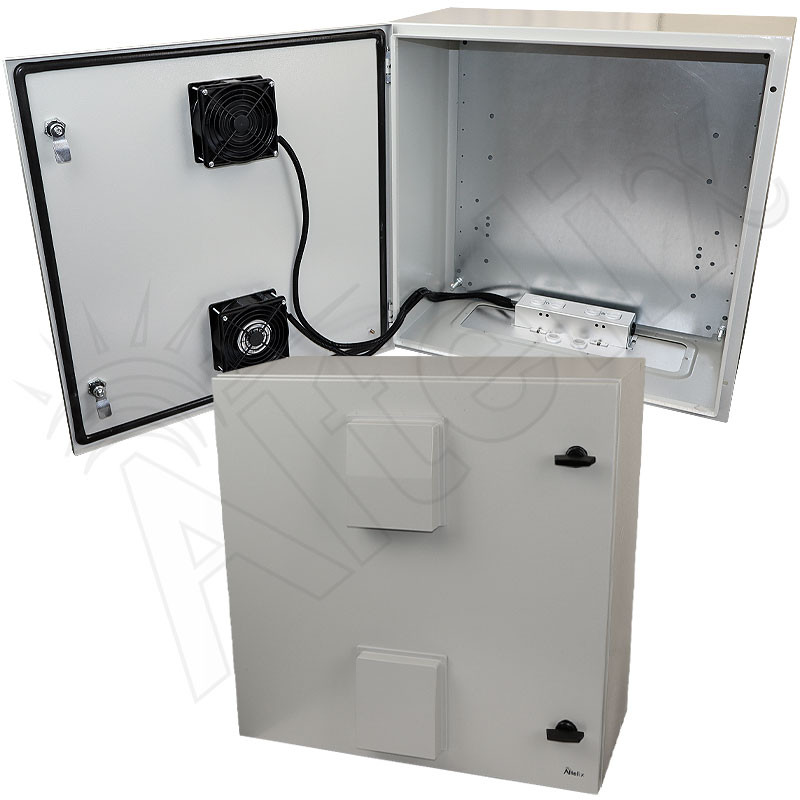 Altelix 24x24x12 Steel Weatherproof NEMA Enclosure with Dual Door