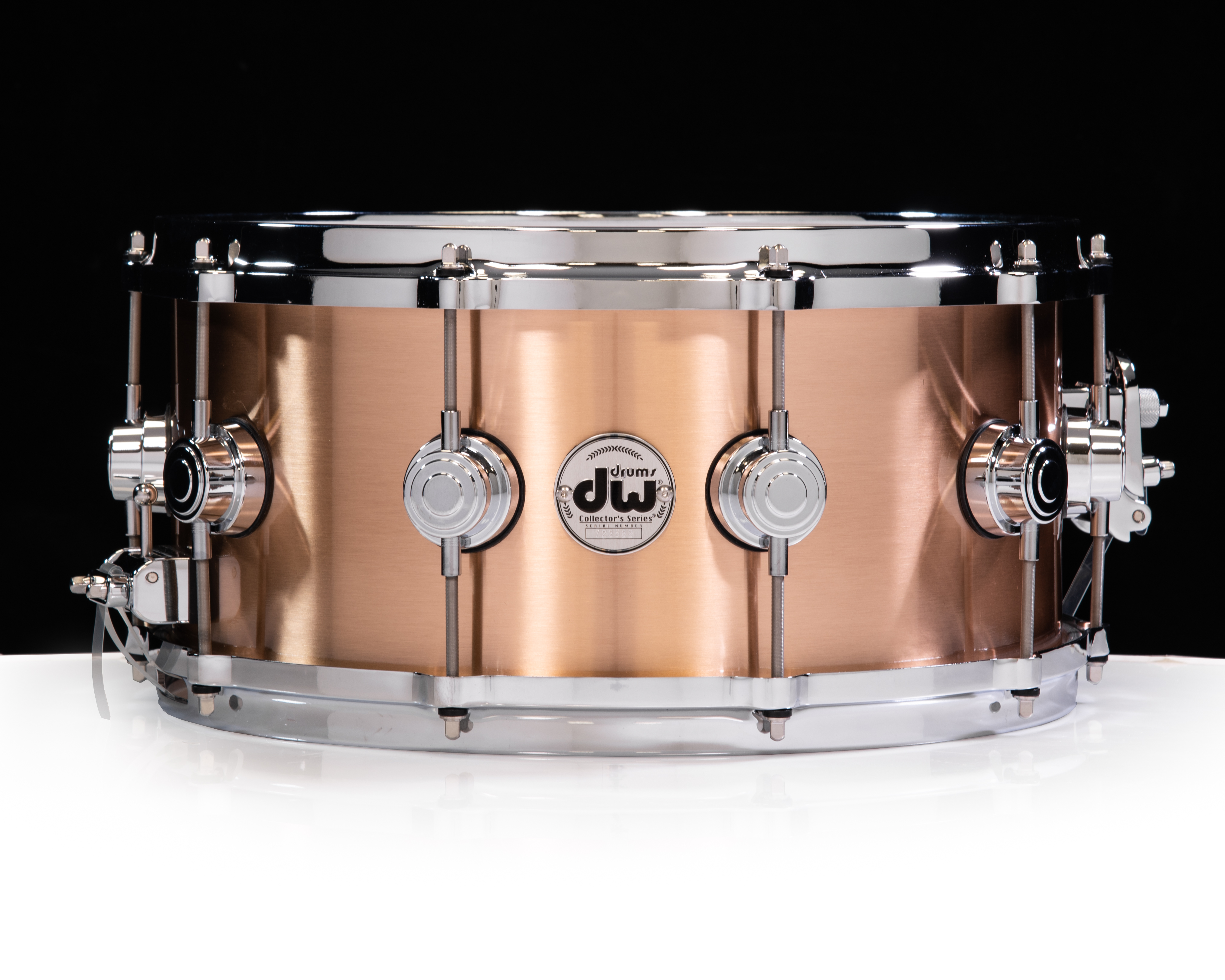 DW Collector's 6.5x14 Brushed Bronze Snare Drum Diecast Hoops
