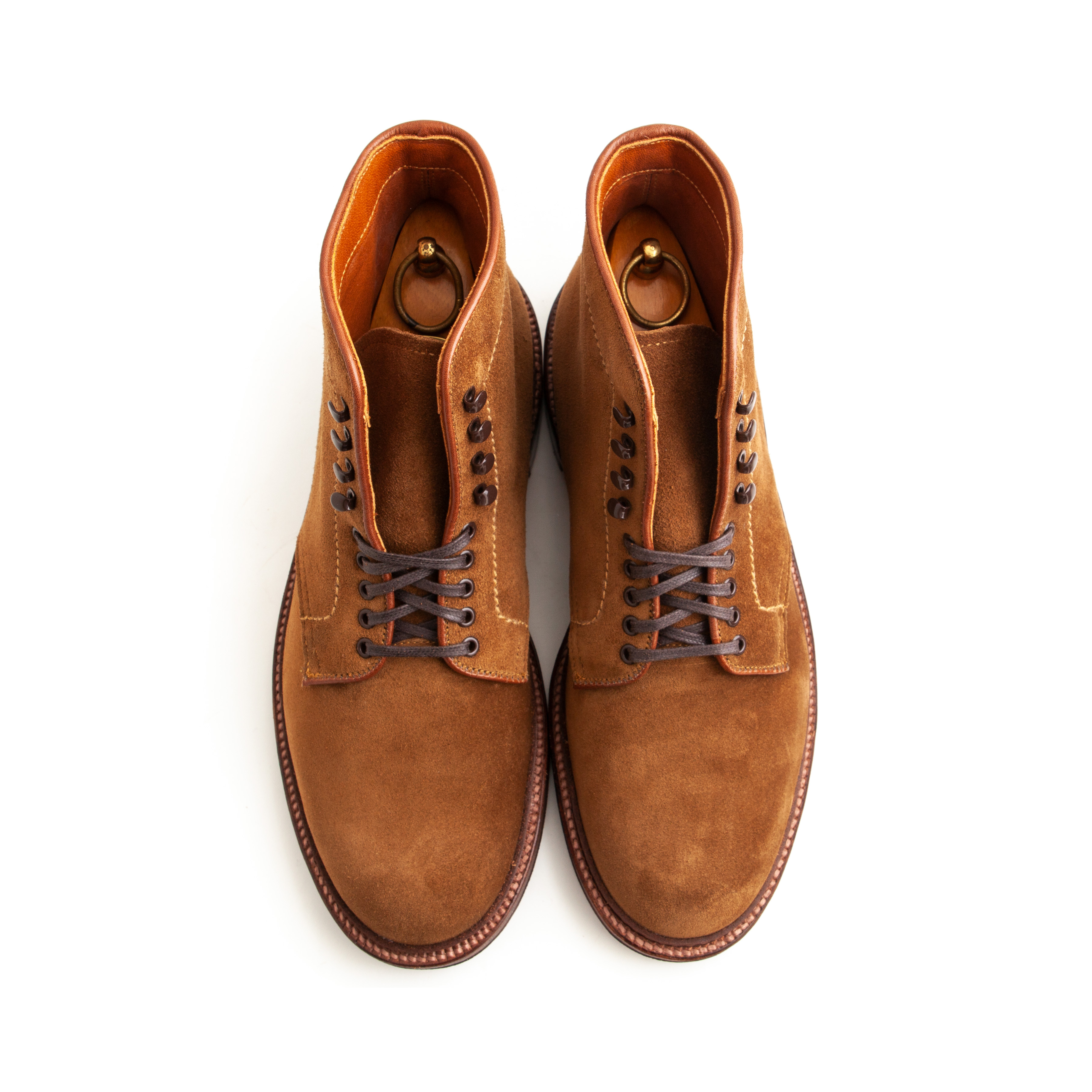 Alden Plain Toe Boot - Snuff Suede - Leffot