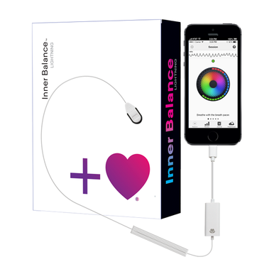 The HeartMath Inner Balance app and lightning sensor for iPhone