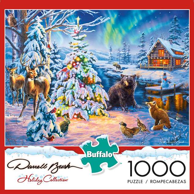 Darrell Bush Woodland Christmas 1000 Piece Jigsaw Puzzle