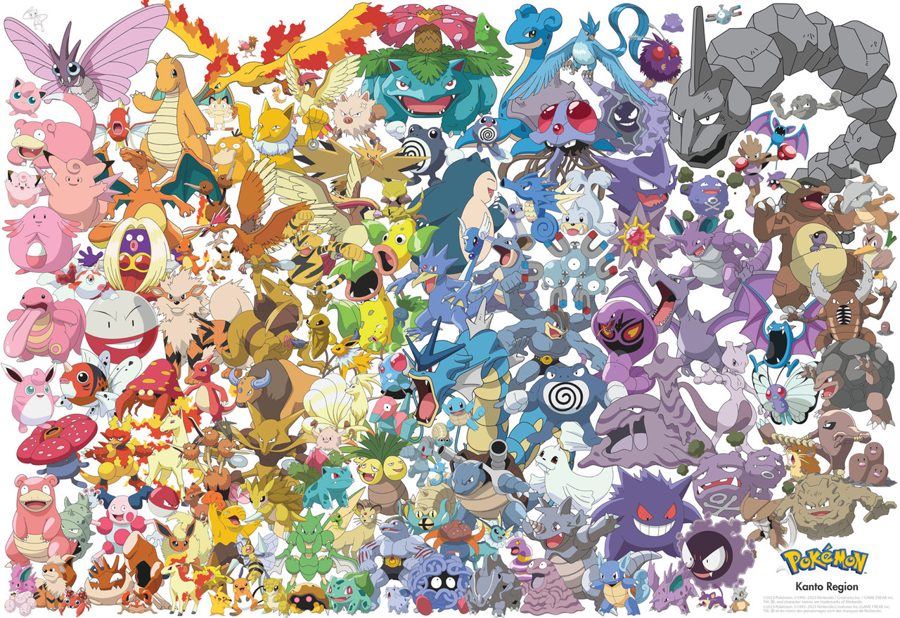 Pokemon - Kanto 151 - 1500 Piece Puzzle