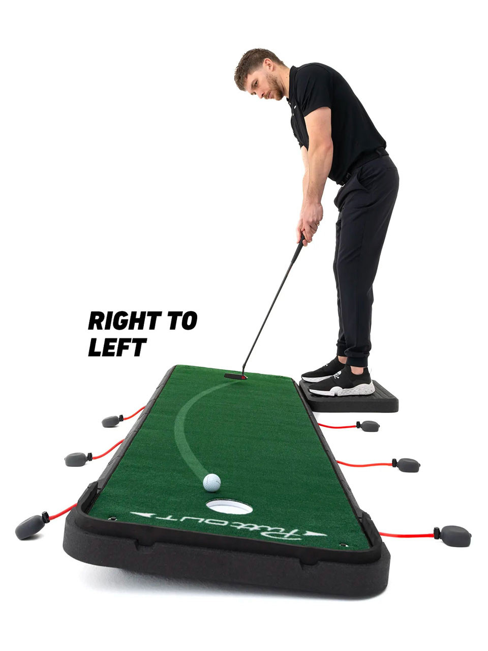 Puttout AirBreak Adjustable Putting Mat - Green