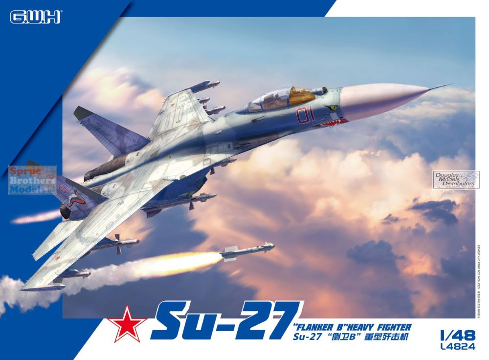 LNRL4824 1:48 Great Wall Hobby Su-27 Flanker B - Sprue Brothers