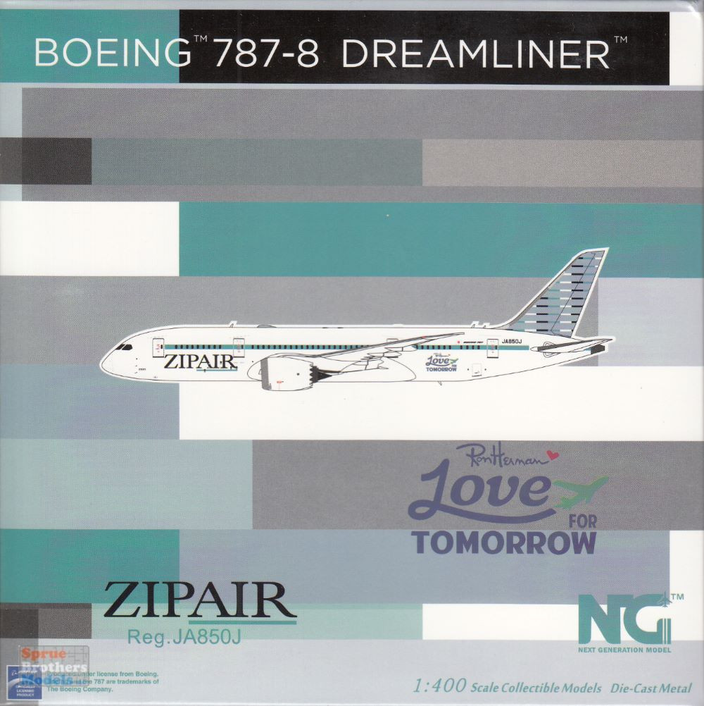 NGM59018 1:400 NG Model ZipAir Tokyo B787-8 Reg #JA850J 'Love for