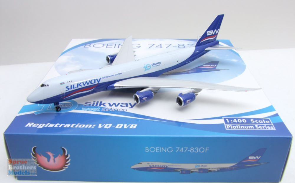PHX11801 1:400 Phoenix Model Silkway West Airlines B747-8F Reg #VQ