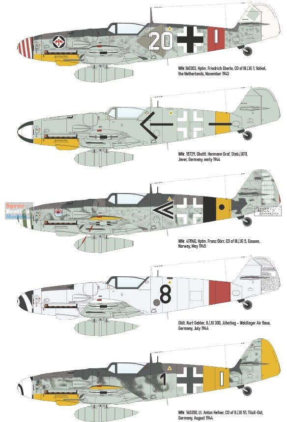 EDU82111 1:48 Eduard Bf 109G-6 Late Series - Sprue Brothers Models LLC