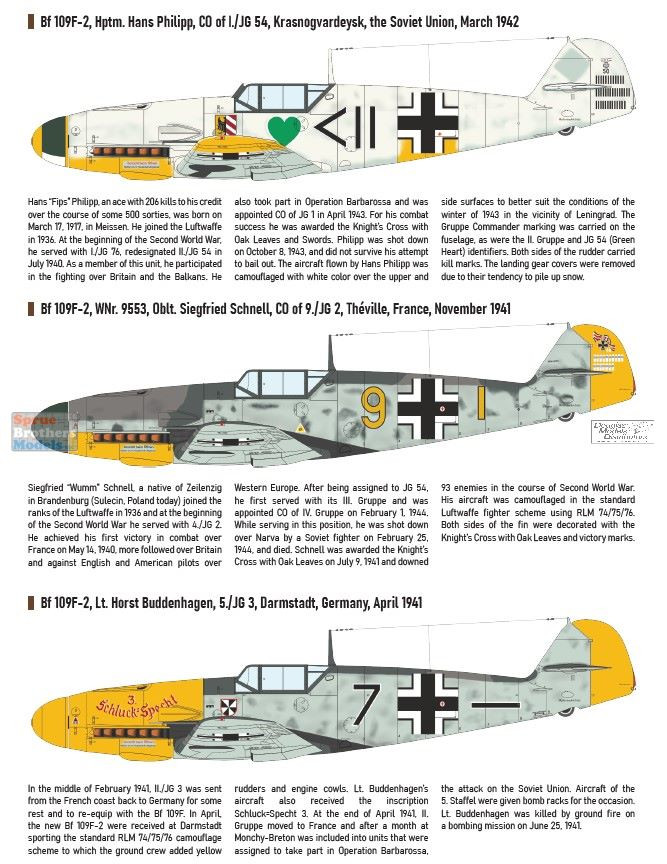 EDU82115 1:48 Eduard Bf 109F-2 ProfiPACK - Sprue Brothers Models LLC