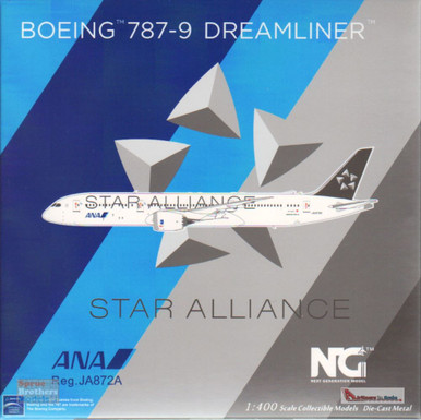 NGM55092 1:400 NG Model ANA B787-9 Reg #JA872A Star Alliance (pre
