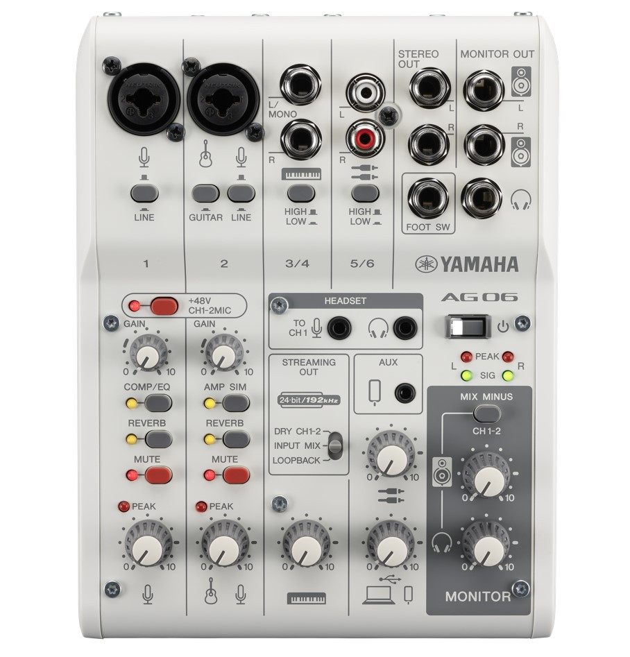 Yamaha AG06 MK2 White - Mixers