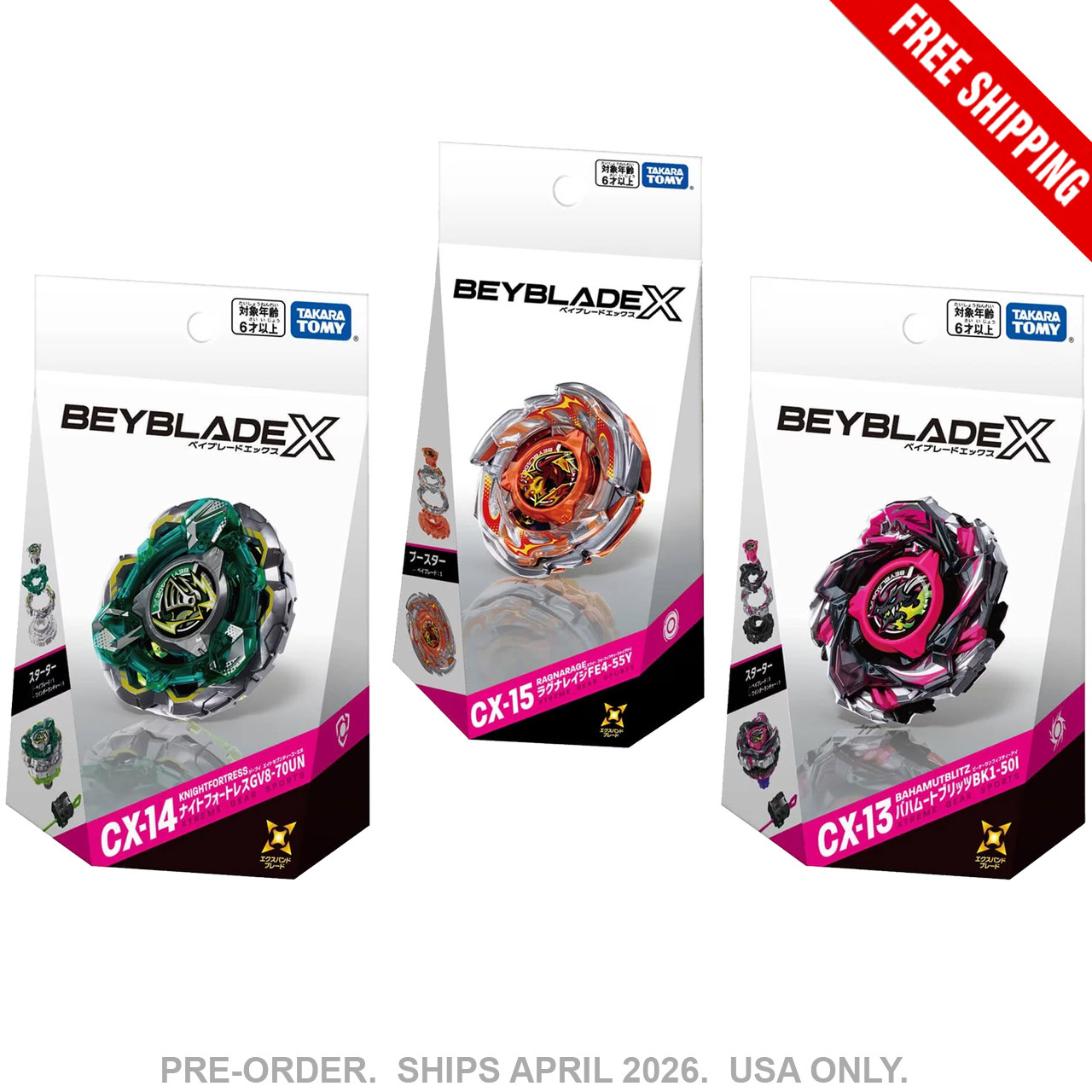 PRE-ORDER] TAKARA TOMY Beyblade X INFINITY EXPANSION 3-Pack