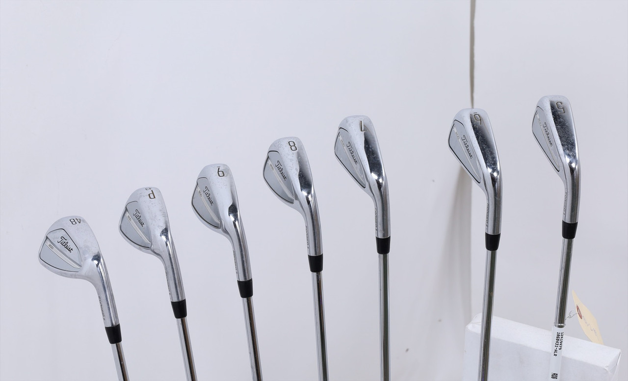 Titleist T200 2023 Iron Set 5-Pw, Gw Stiff Flex Amt Black Steel