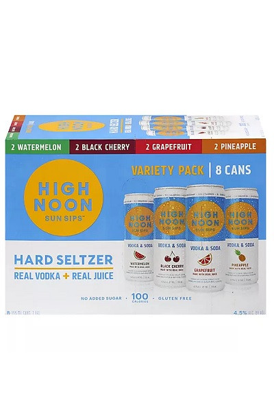 High Noon Vodka Hard Seltzer 8pk cans - Surdyk's