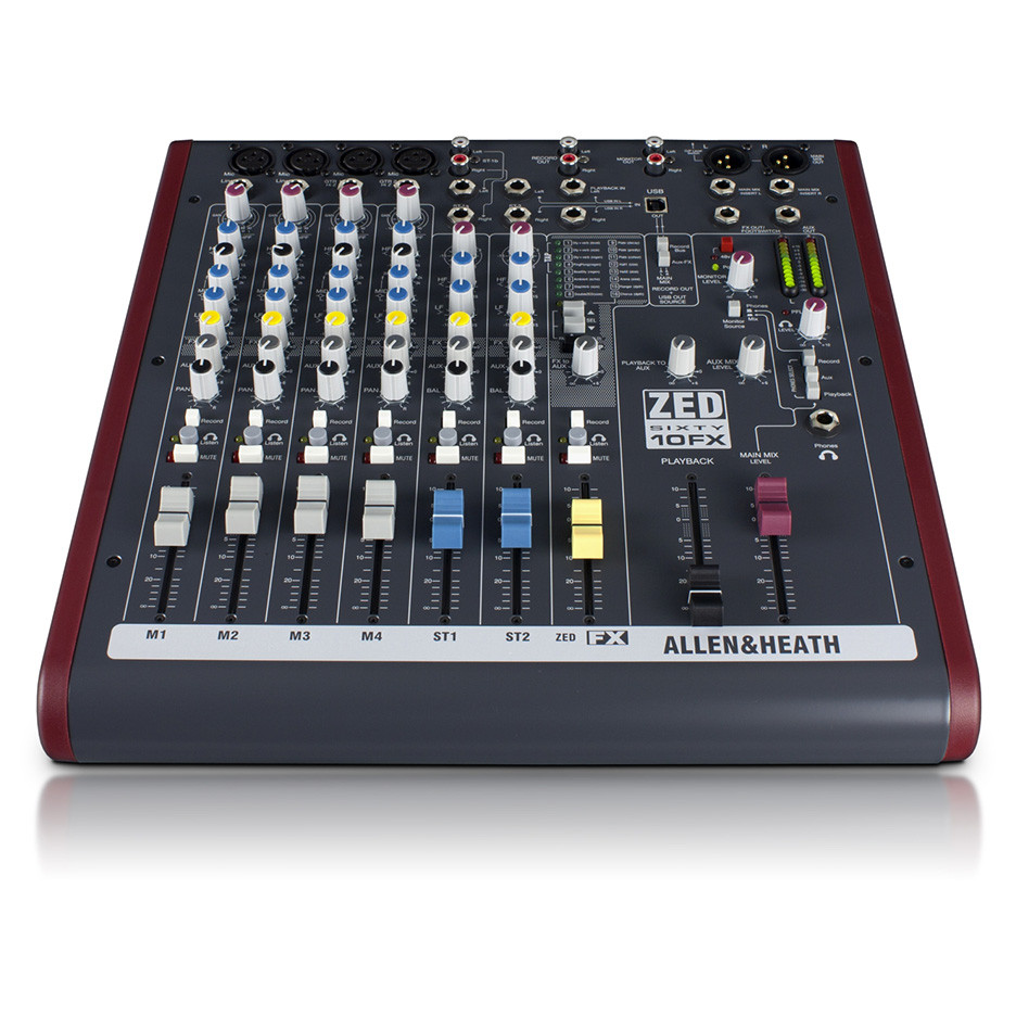 ALLEN & HEATH ZED60-10FX ZED-10FX with 60mm Faders | EMI Audio