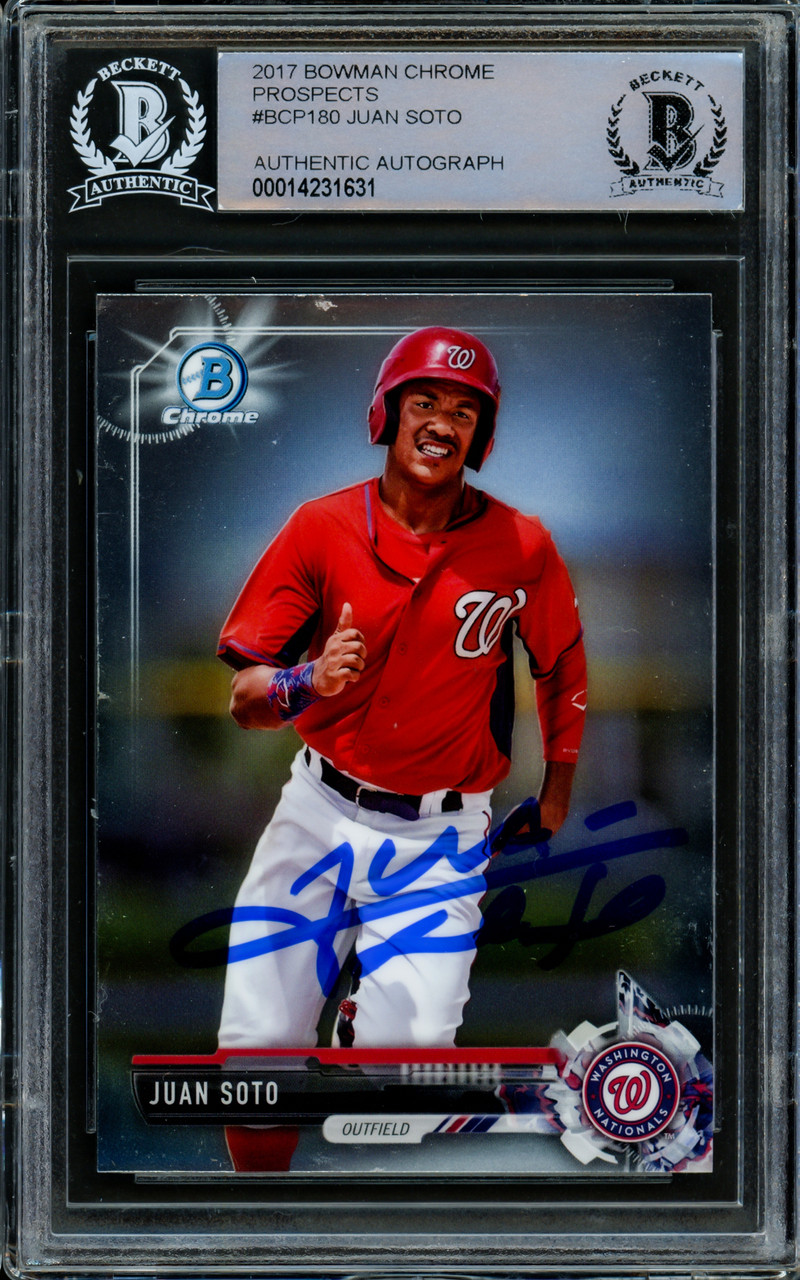 スポーツ選手 MLB 2017 JUAN SOTO CHROME ref Juan Soto 2017 Bowman
