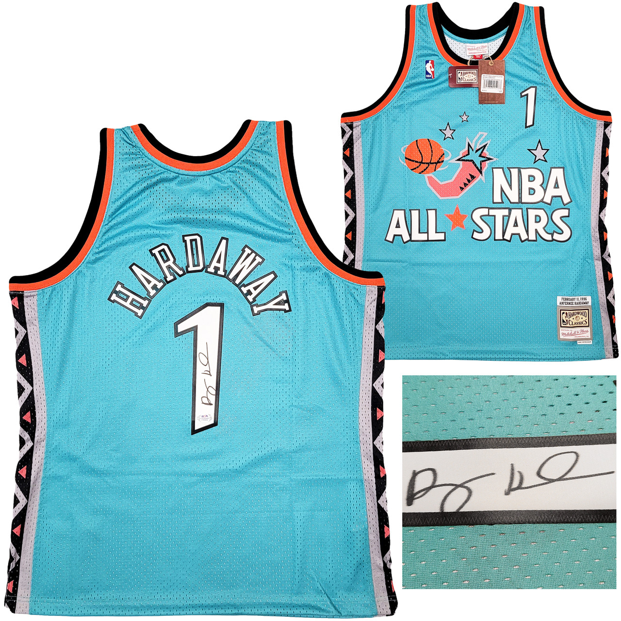 Orlando Magic Anfernee Penny Hardaway Autographed Teal Authentic