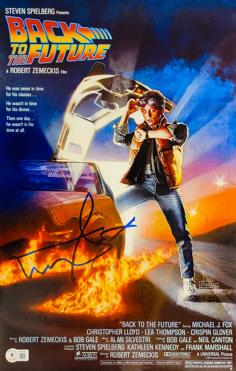 Michael J. Fox Autographed Back To The Future 1 11x17 Movie Poster