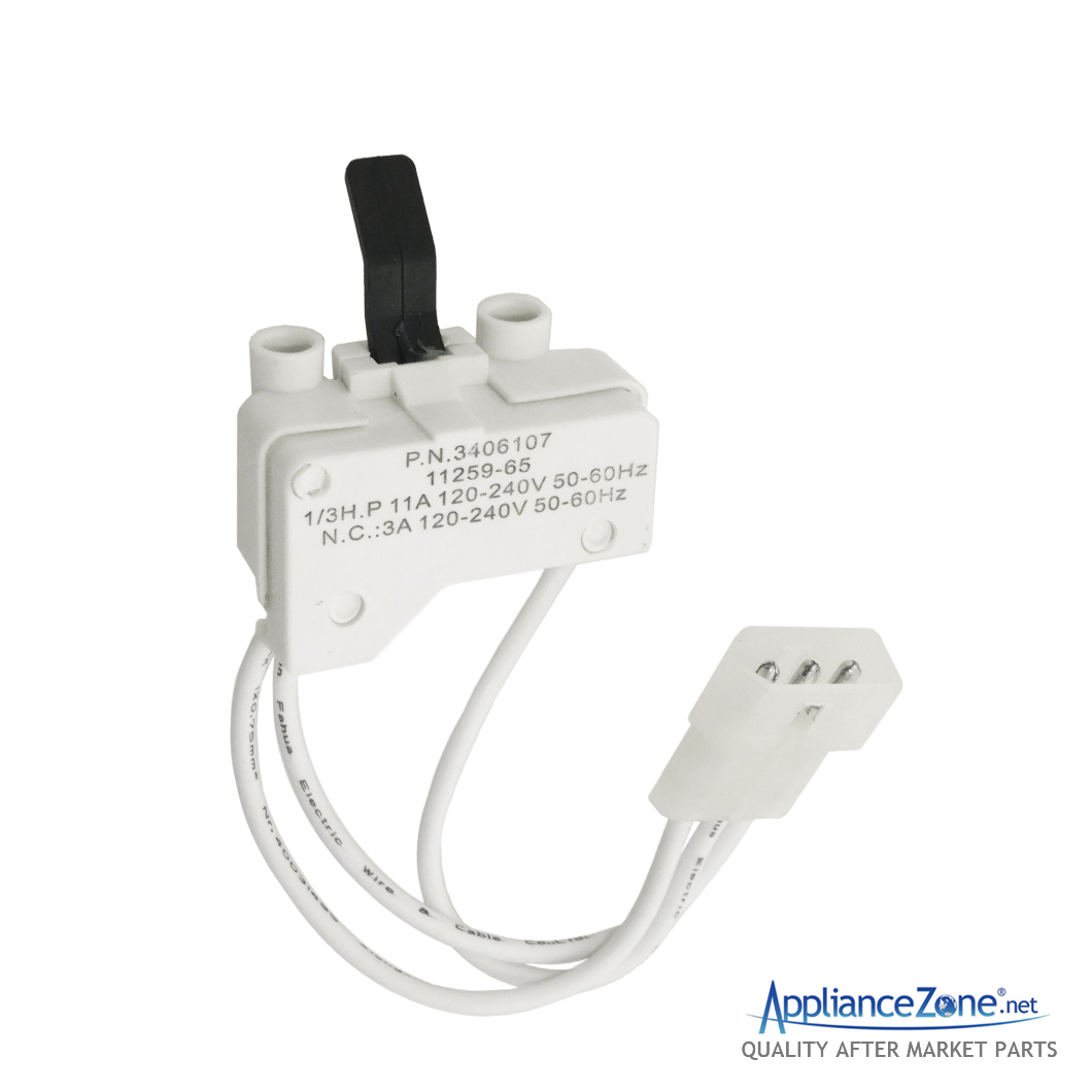 Replacement 3406107 Dryer Door Switch for Whirlpool / Maytag