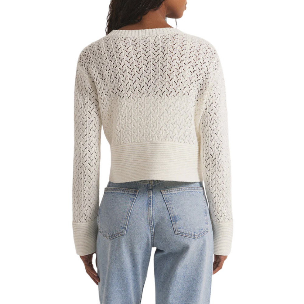 Z SUPPLY KAPA POINTELLE CARDIGAN | PURPLE LEOPARD BOUTIQUE