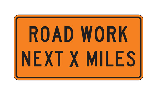 END ROAD WORK Sign G20-2 - Orange Construction Signs | TAPCO