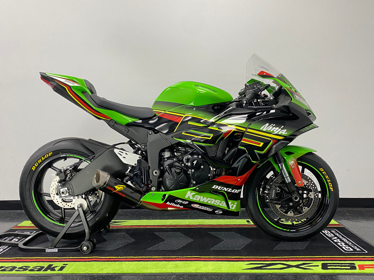 Graves Motorsports Kawasaki ZX-6R Full LINK Titanium / Carbon