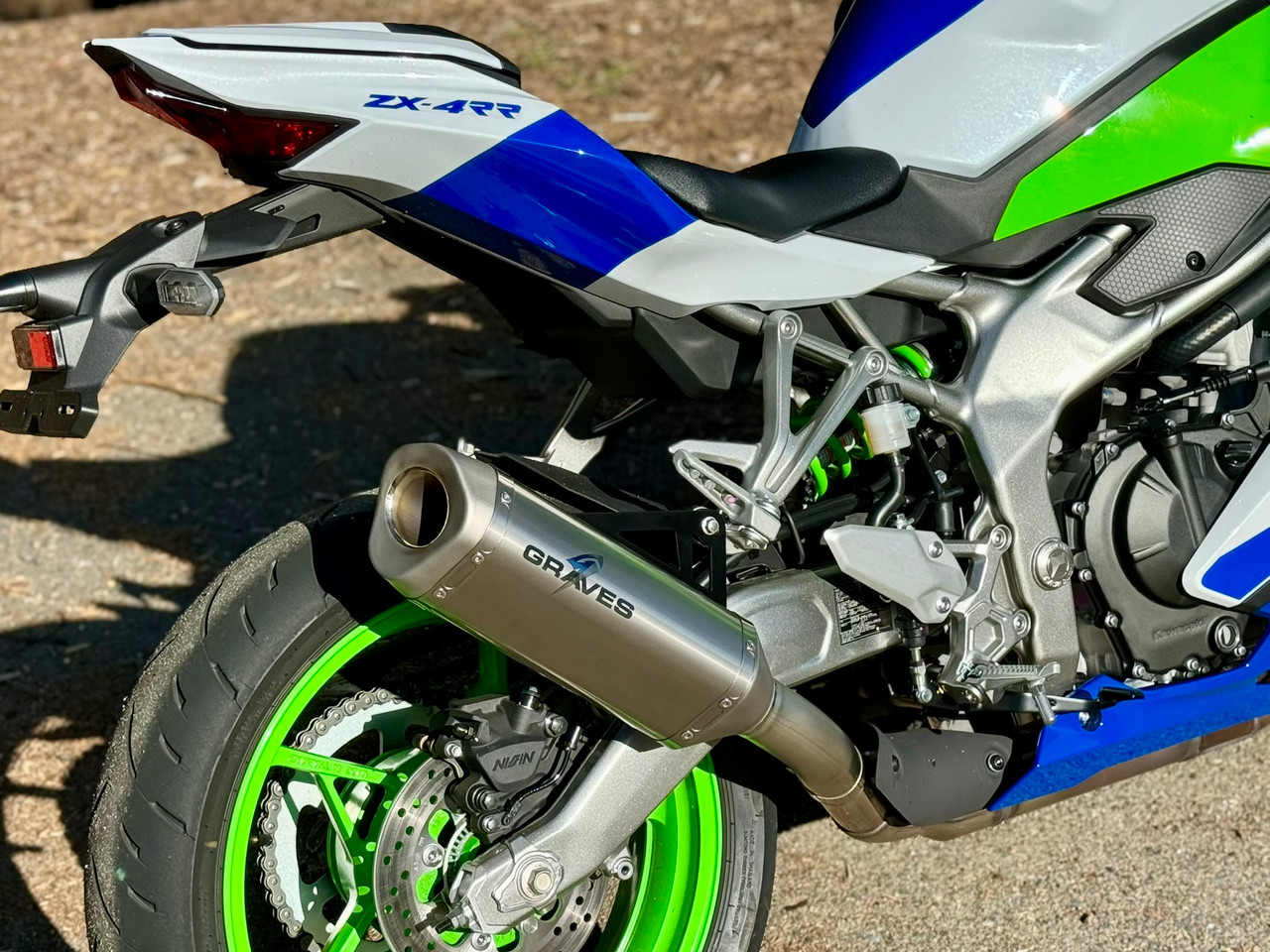 Kawasaki ZX-4RR ZX-4R Cat-Back Slip-on Titanium Exhaust