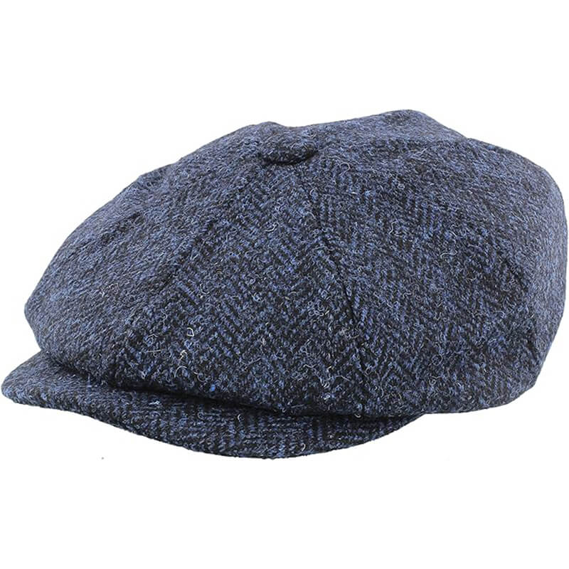 Harris Tweed 8 Piece Newsboy Cap | Keilys.com