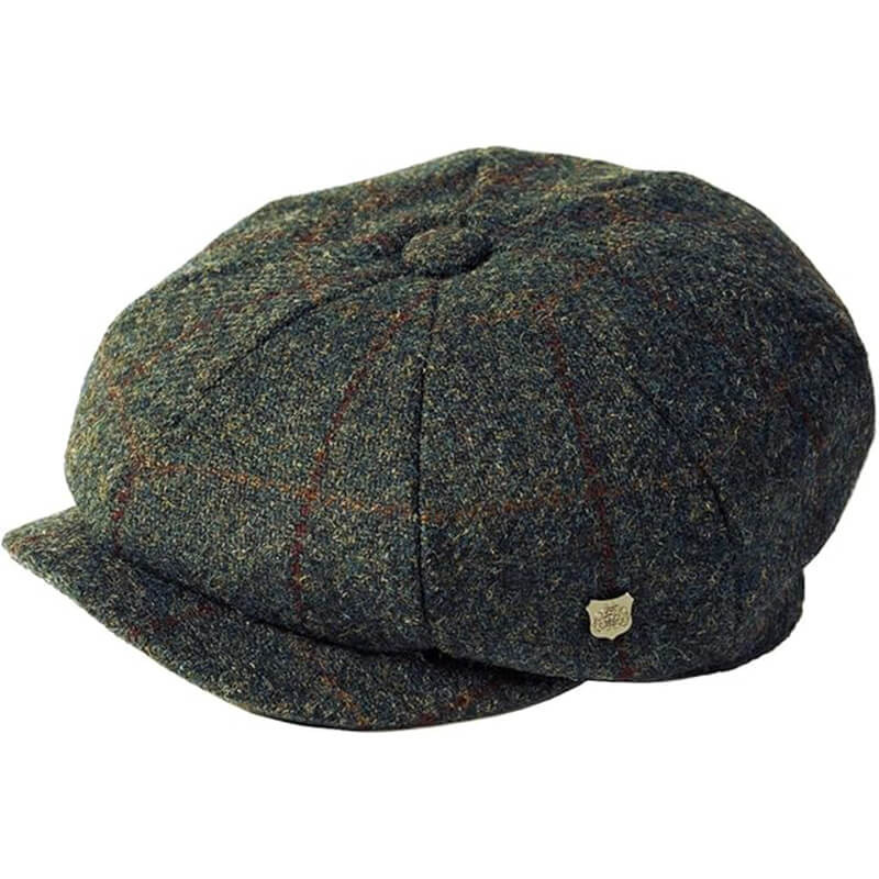 Harris Tweed 8 Piece Newsboy Cap | Keilys.com