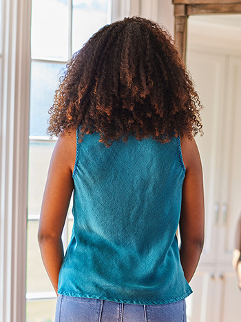 Symphony Satin Camisole - Teal | Shop Beautiful Designs by April