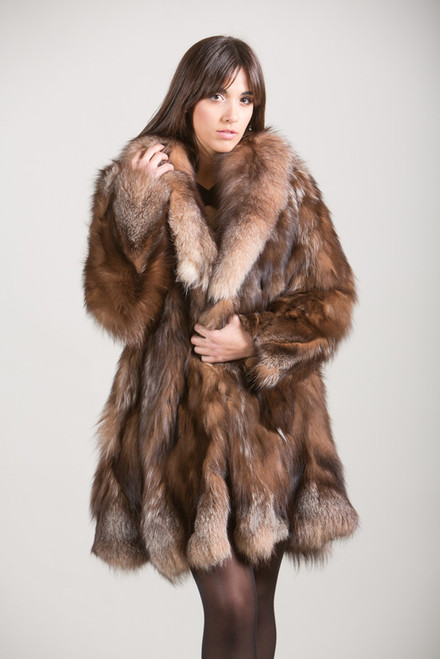 Crystal Fox Fur Coat | SKANDINAVIK FUR