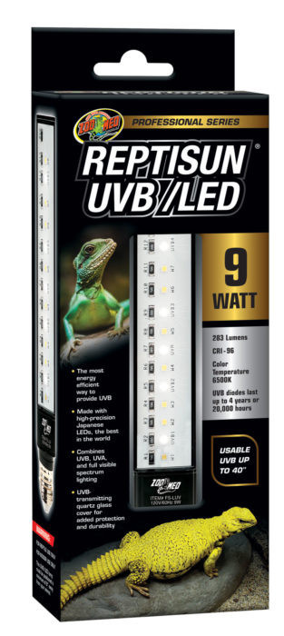 Reptisun UVB / LED 9 watt - Zoo Med - The Tye-Dyed Iguana