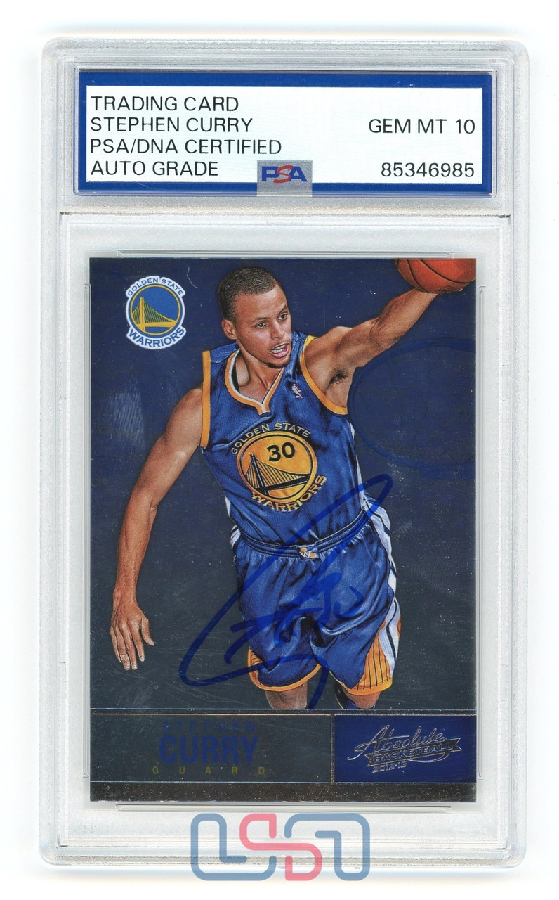 Stephen Steph Curry Warriors Signed 2012-13 Panini Absolute #36