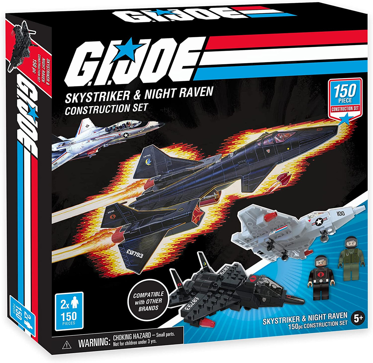 GI Joe Skystriker and Night Raven Construction set (150 Pieces)