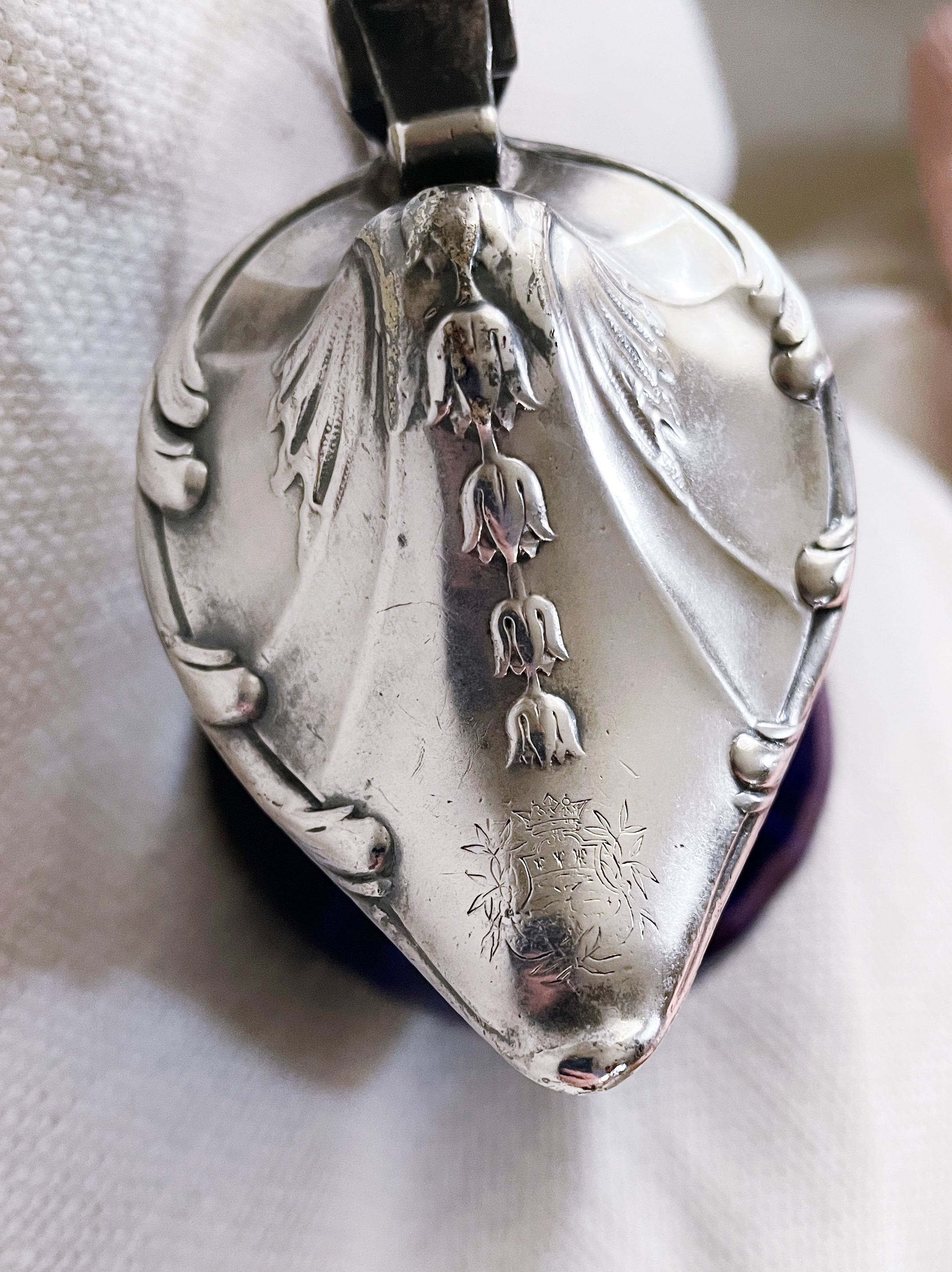 Antique Christofle Silver & Porcelain Lidded Creamer from The Ritz