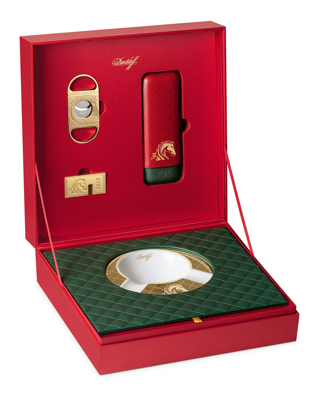Davidoff Year of the Horse 2026 Gift Set – Leather Case, Double