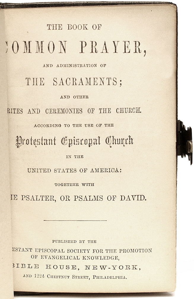 COMMON PRAYER. The Book Of Common Prayer. (1858) - D&D Galleries