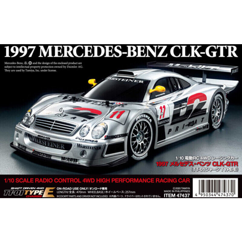 Tamiya 1/10 RC MERCEDES CLK-GTR TT-01E KIT #47437-60A