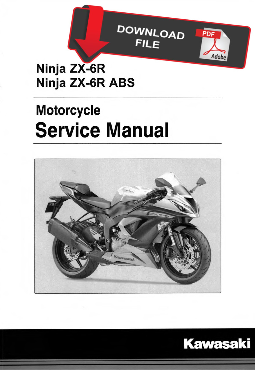 Service Manual Kawasaki 2018 Ninja ZX-6R ABS Repair